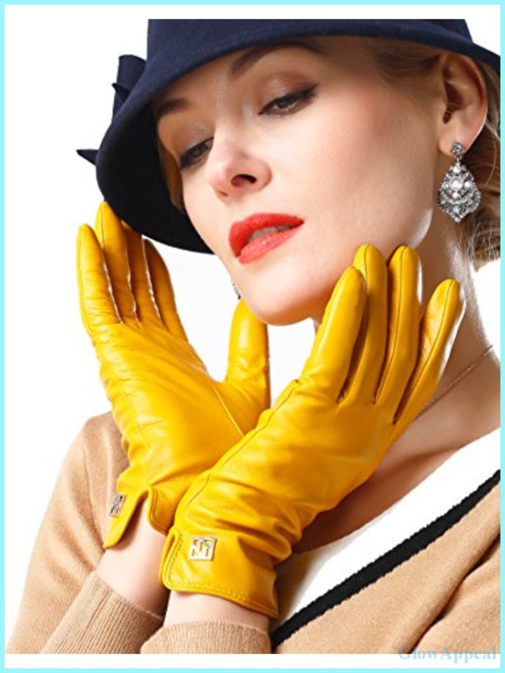 Italian Lambskin Leather Gloves, Touchscreen, Winter Comfort
